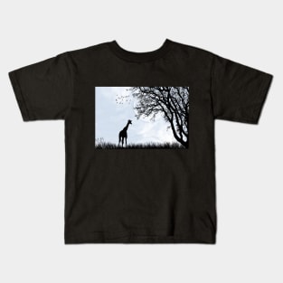 Giraffe In nature Kids T-Shirt